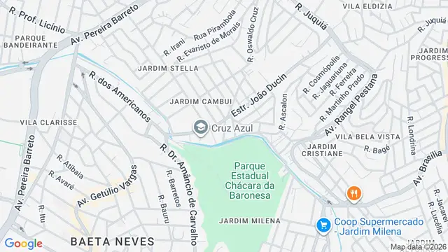 Mapa do bairro Jardim Cambuí, Santo André - SP
