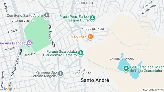 Mapa do bairro Jardim Europa, Santo André - SP