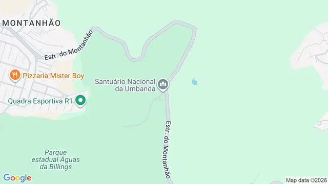 Mapa do bairro Montanhão, Santo André - SP - Estrada do Montanhão