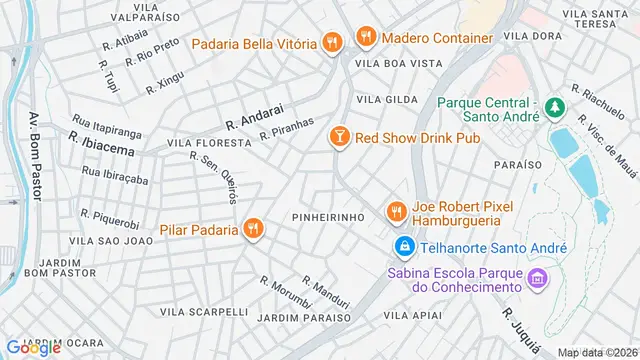 Mapa do bairro Vila Boa Vista, Santo André - SP